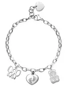 S'Agapõ Půvabný ocelový náramek Narození miminka Happy SHAR15