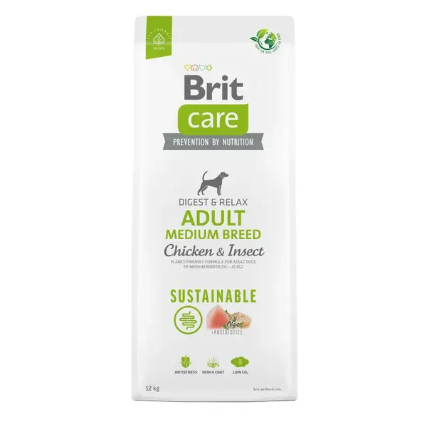 Brit Care Dog Sustainable Adult Medium Breed 12 kg