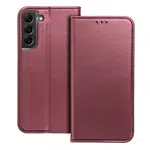 flipové pouzdro Smart Magneto pro Samsung Galaxy A25 5G, vínová
