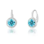 JVD Stříbrné náušnice s modrými zirkony SVLE0986XH2M300