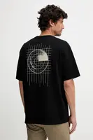 Bavlněné tričko BOSS Orange Te_Radar pánské, černá barva, 50551637