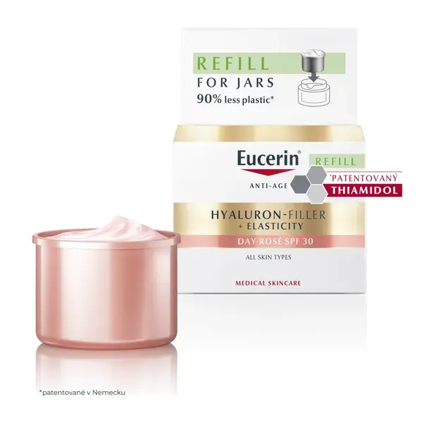 Eucerin Hyaluron-Filler + Elasticity Rosé SPF30 denní krém 50 ml náhradní náplň