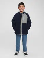 GAP Dětská oboustranná bunda na zip - Kluci