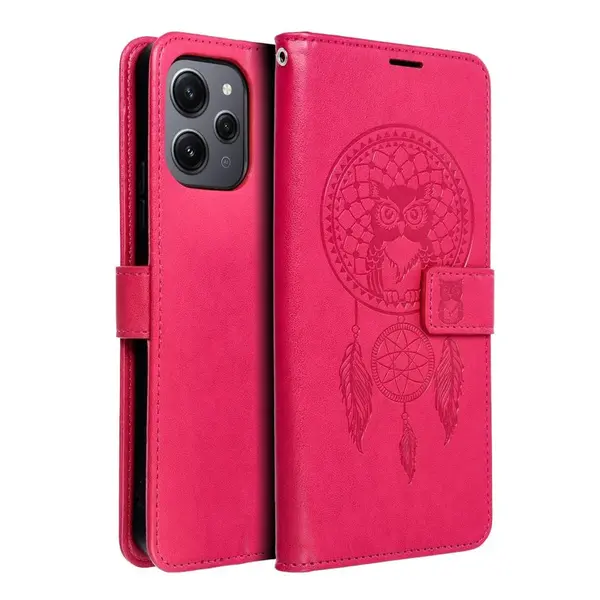 Flipové pouzdro MEZZO Book case pro Xiaomi Redmi 12 4G / 12 5G, dreamcatcher magenta
