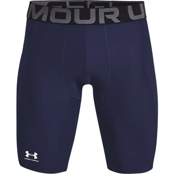 Under Armour HEATGEAR ARMOUR LONG SHORTS Pánské kompresní kraťasy, tmavě modrá, velikost L