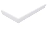 Polysan Karia - Rohový panel, 1000x900 mm, pravý, biela 51312R