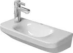 Duravit DuraStyle - Umývadielko, 50x22 cm, bez prepadu, bez otvoru na batériu, WonderGliss, biela 07135000001