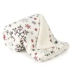 4home Bytový textil - Deka 200x150 cm, Snowflakes/bílá 225008