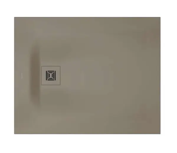 Duravit Sustano - Sprchová vanička, 100x80 cm, DuraSolid, matná béžová 720273640000000