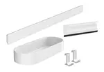Hansgrohe WallStoris - Set kúpeľňových doplnkov, matná biela 27967700