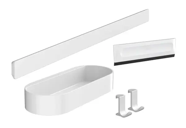 Hansgrohe WallStoris - Set kúpeľňových doplnkov, matná biela 27967700