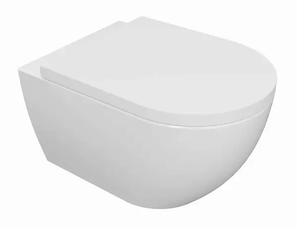 kielle Oudee - Závesné WC s doskou SoftClose, Rimless, biela 30102000