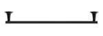 Duravit Starck T - Držiak uterákov, dĺžka 60 cm, čierna mat 0099424600