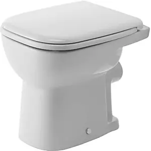 Duravit D-Code - Stojace WC, ploché splachovanie, zadný odpad, biela 21090900002