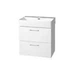 Mereo Leny - Skrinka s umývadlom 60x68x42 cm, 2 zásuvky, biela CN811N