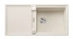 Blanco Adira - Silgranitový drez, 100x50 cm, s ovládaním odtoku a príslušenstvom, InFino, jemná biela 527622