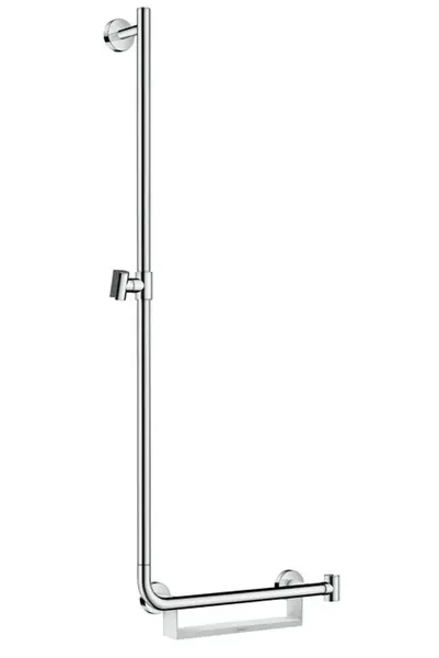 Hansgrohe Unica - Sprchová tyč 110 cm, ľavá, biela/chróm 26403400