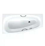 Kaldewei Advantage - Asymetrická vaňa Mini Star pravá 831, 157x75/50 cm, s otvormi na držadlá, antislip, biela 224730000001