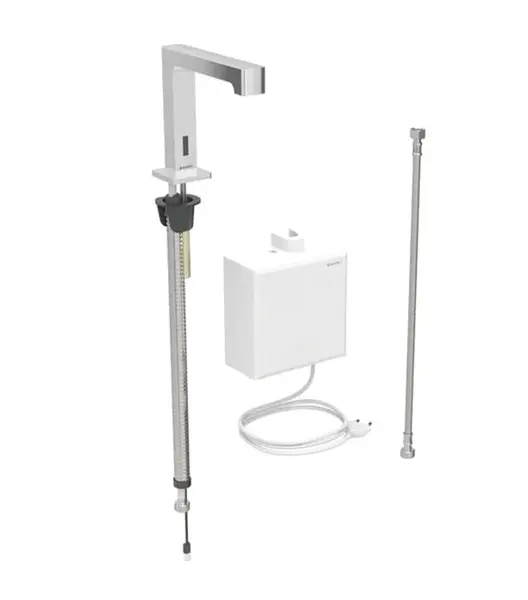 Geberit Brenta - Elektronický umývadlový ventil, sieťové napájanie, chróm 116.171.21.1