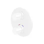 Steinberg 100 - Termostatická batéria pod omietku na 2 spotrebiče, matná biela 100 4133 3 W