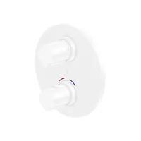 Steinberg 100 - Termostatická batéria pod omietku na 2 spotrebiče, matná biela 100 4133 3 W