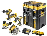 DeWALT Náradie - 11-dielna súprava AKU náradia, batérií a nabíjačky DCK500P3T