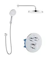 kielle Oudee - Termostatická batéria pod omietku, na 2 spotrebiče, s príslušenstvom a telesom, chróm 20627SPT40