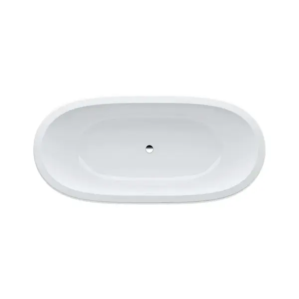 Laufen Il Bagno Alessi One - Volně stojící vana 183x87 cm, s LED osvětlením a senzorem, bílá H2459720006151