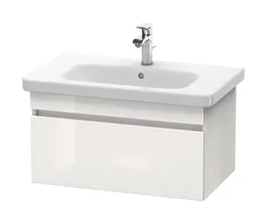 Duravit DuraStyle - Umývadlová skrinka 40x73x45 cm, 1 zásuvka, lesklá biela DS638102222