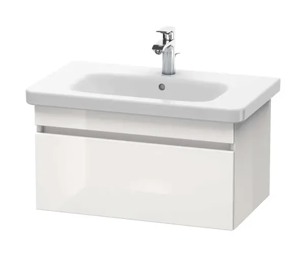 Duravit DuraStyle - Umývadlová skrinka 40x73x45 cm, 1 zásuvka, lesklá biela DS638102222