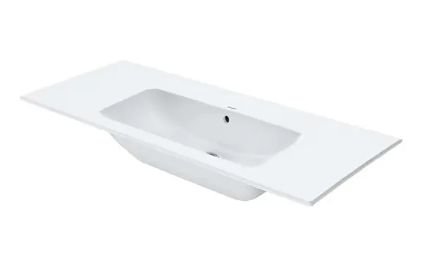 Duravit ME by Starck - Nábytkové umývadlo, 123x49 cm, matná biela 2336123260