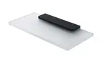 Nimco Maya - Polička, dĺžka 20 cm, matné sklo/čierna mat MAC 29091B-20-90
