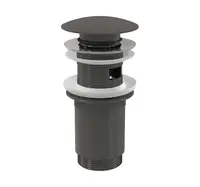 Alcadrain Príslušenstvo - Umývadlová výpusť, ClickClack, lesklý gun metal A392-GM-P