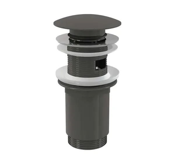 Alcadrain Príslušenstvo - Umývadlová výpusť, ClickClack, lesklý gun metal A392-GM-P