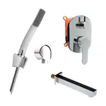 Mereo Zuna - Vaňová batéria pod omietku s príslušenstvom, chróm CB650VZ1