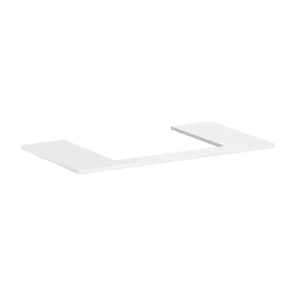 Hansgrohe Xelu Q - Doska pod umývadlo 98x55 cm, výrez uprostred, lesklá biela 54110050