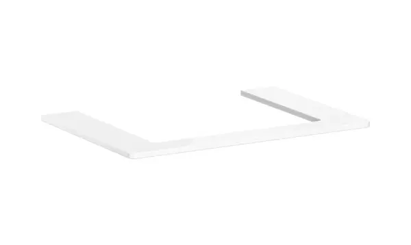 Hansgrohe Xelu Q - Doska pod umývadlo 78x55 cm, výrez uprostred, lesklá biela 54109050