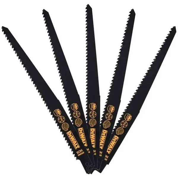 DeWALT Príslušenstvo - Súprava pílových plátkov, dĺžka 23 cm, 5 ks DT2363