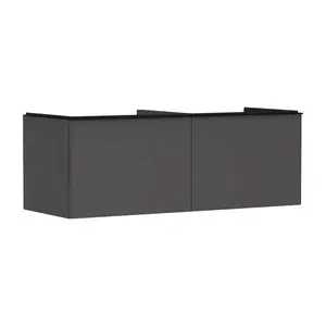 Hansgrohe Xelu Q - Umývadlová skrinka, 50x136x55 cm, 2 zásuvky, matná sivá/matná čierna 54067670