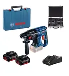 Bosch Nářadí - 18V AKU vrtací kladivo s příslušenstvím, 2x aku 4,0 Ah Li-Ion, nabíječka 0615990M33