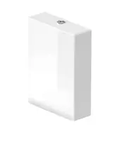 Duravit Viu - Splachovacia nádržka, prívod vľavo dole, DualFlush, WonderGliss, biela 09420000051