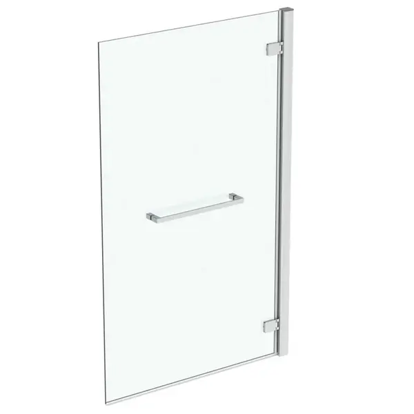 Ideal Standard i.Life - Vanová zástěna s držákem na ručník, 90 cm, pravá, silver bright/čiré sklo T4888EO