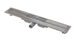 Alcadrain Odtokové žlaby - Sprchový žlab Low 30 cm, s okrajem pro perforovaný rošt, nerez APZ101-300