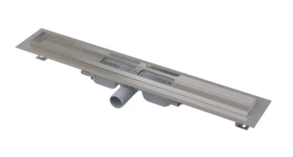Alcadrain Odtokové žlaby - Sprchový žlab Low 30 cm, s okrajem pro perforovaný rošt, nerez APZ101-300