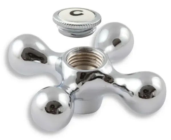 Novaservis Náhradné diely - Rukoväť kríž kompletná studená, chróm R/99100S,0