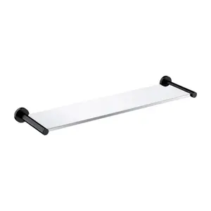 OMNIRES Modern Project - Polička, délka 55 cm, sklo/matná černá MP60930BL
