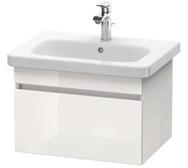 Duravit DuraStyle - Umyvadlová skříňka 40x58x45 cm, 1 zásuvka, lesklá bílá DS638002222