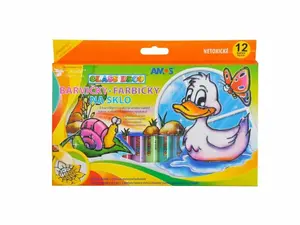 Barvy na sklo sada 12 ks 1493 10,5ml