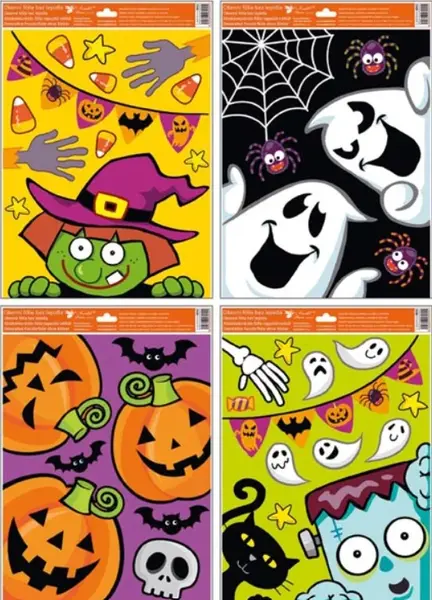 Okenní fólie 6852 vykukující strašidla 30x42cm