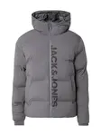 JACK & JONES Zimná bunda 'JJKAITO'  tmavosivá / čierna